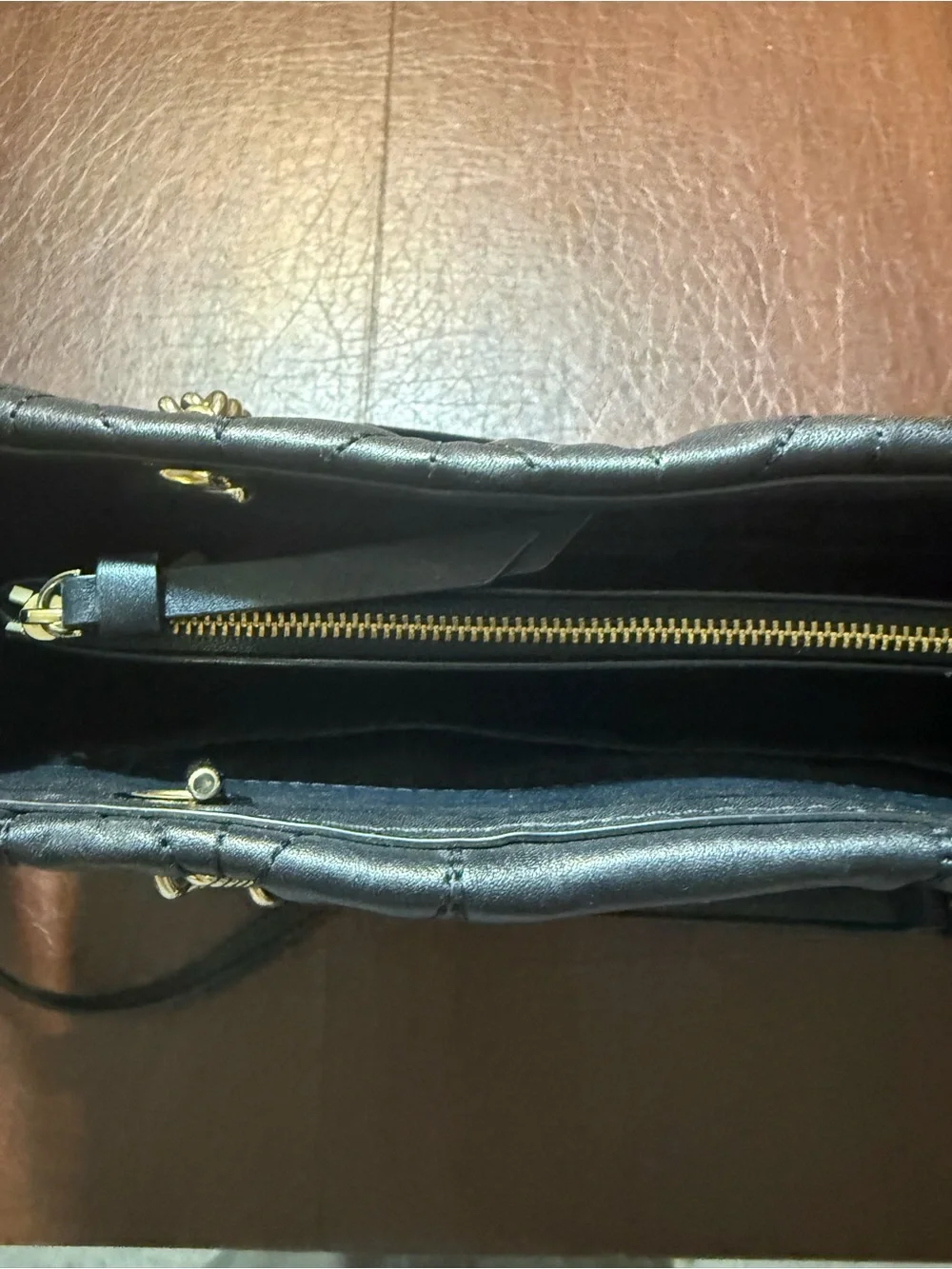 kate spade Black Quilted Briar Lane Meena satchel handbag